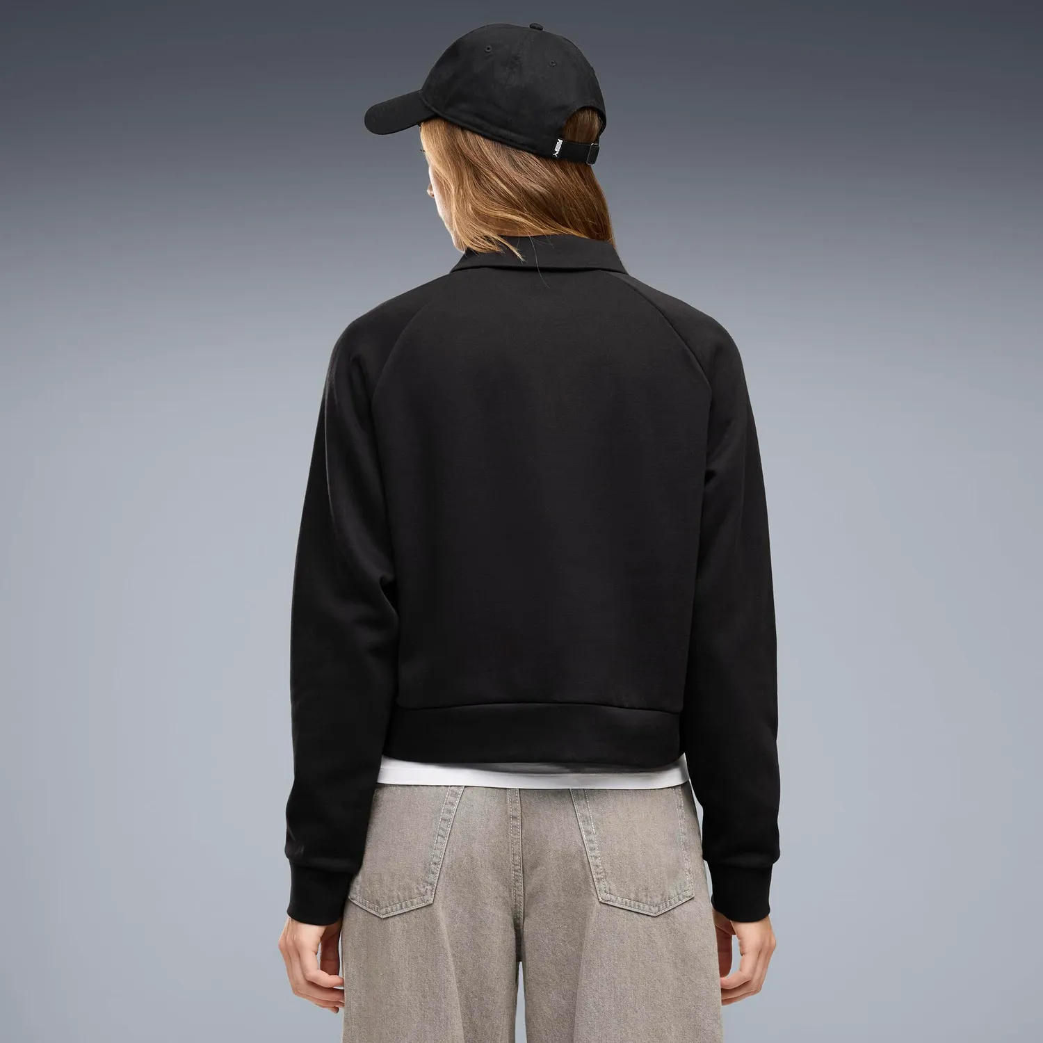Puma Class Relaxed polo felpa donna White Glow Heather
