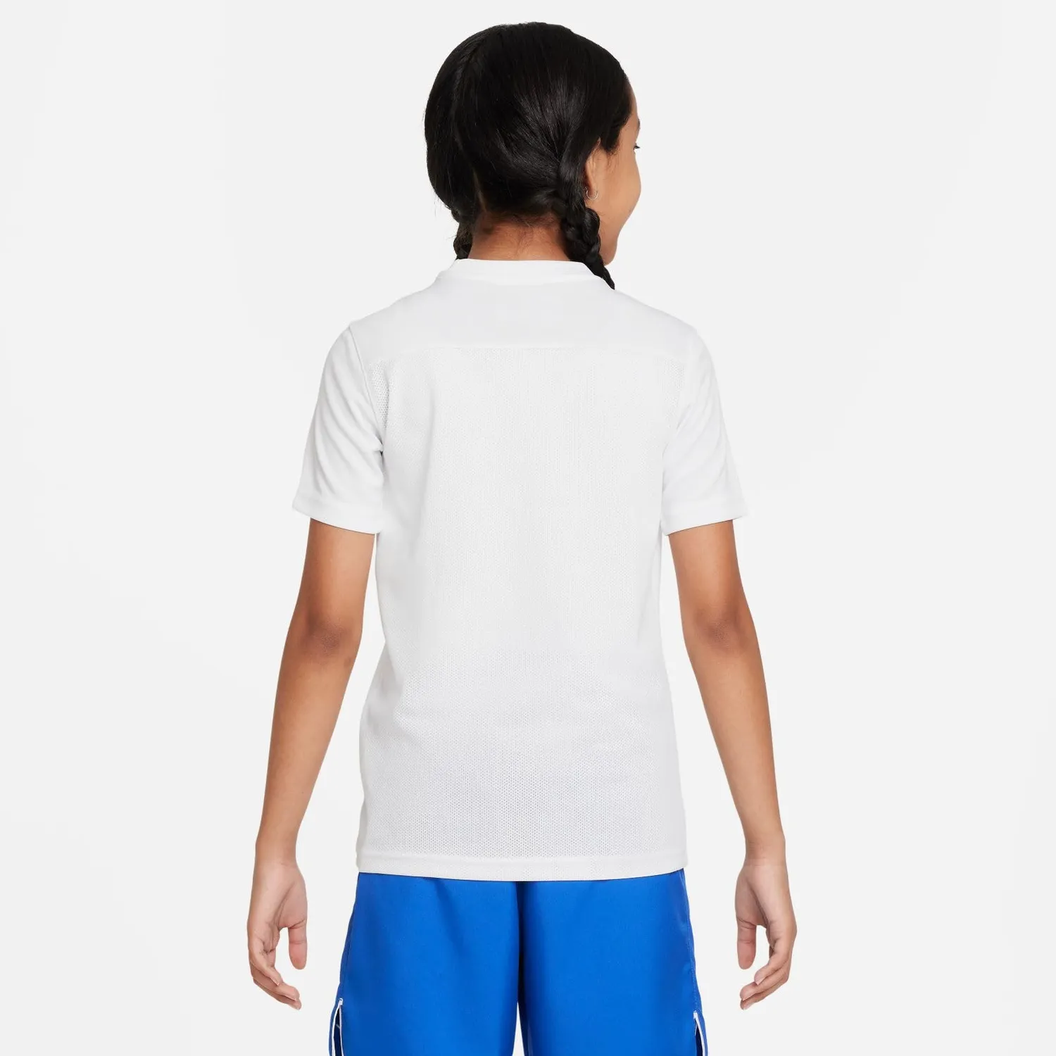 Nike Park VII JSY SS maglia calcio bimbi bianco blu
