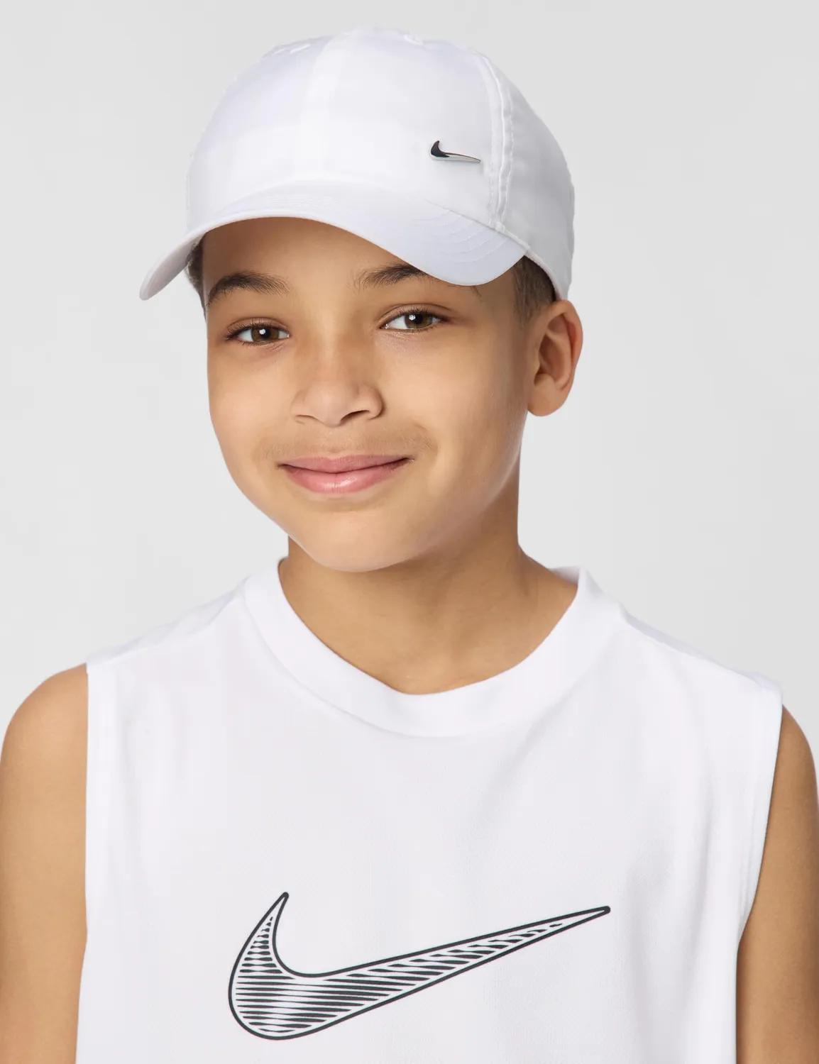 Nike Club berretto baseball bimbo bianco