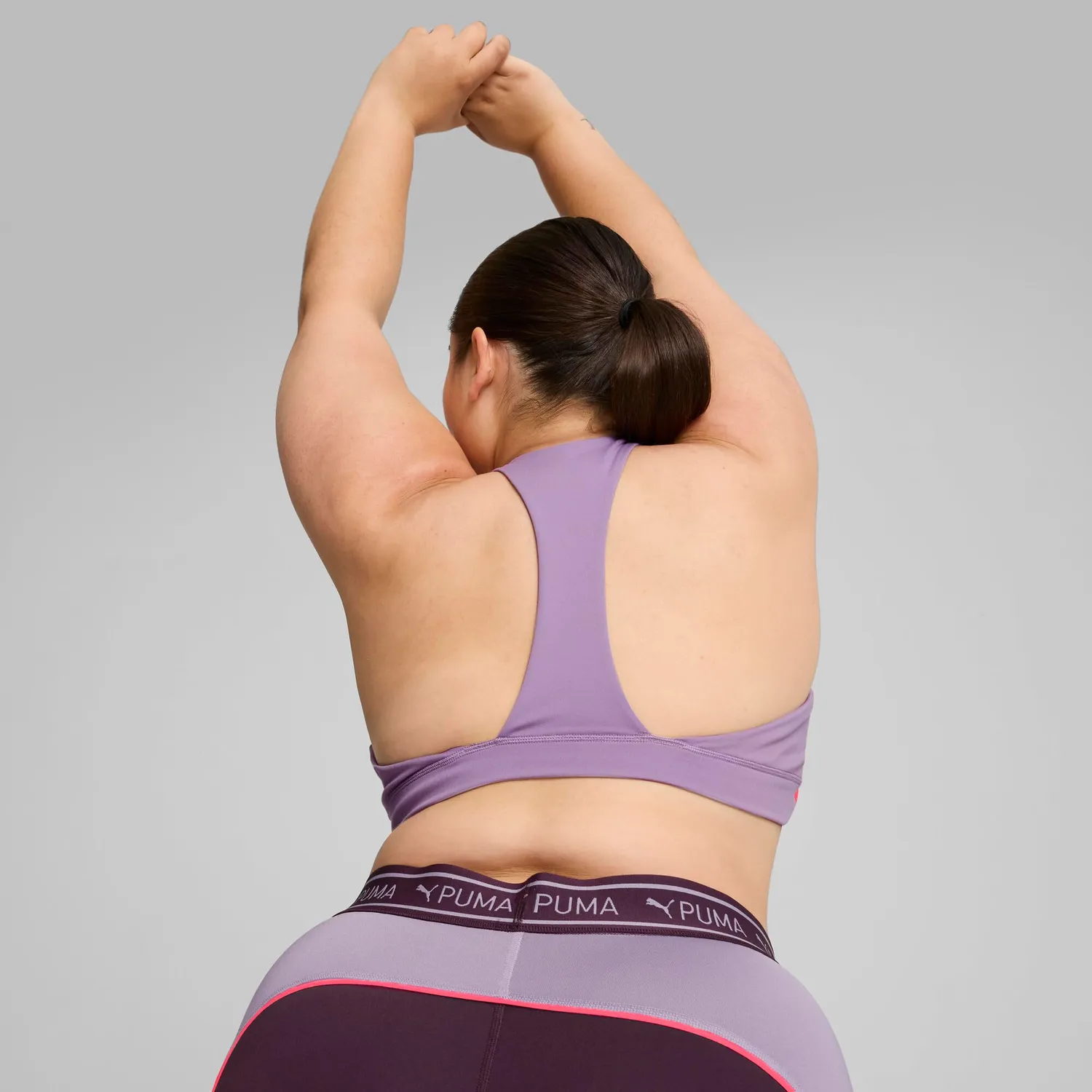 Puma 4Keeps Cloudspun Sculpting Bra top XS Pale Plum