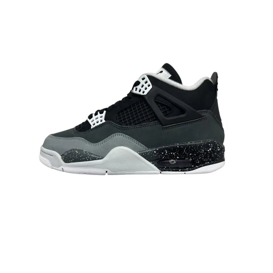 Nike Air Jordan 4 Retro sneakers uomo 44 nere pelle