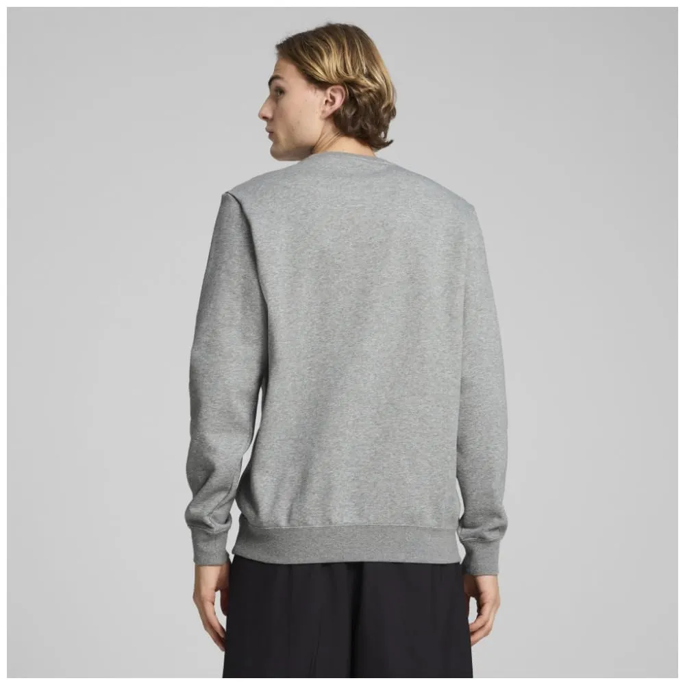 PUMA ESS No.1 Logo Crew felpa uomo grigia S