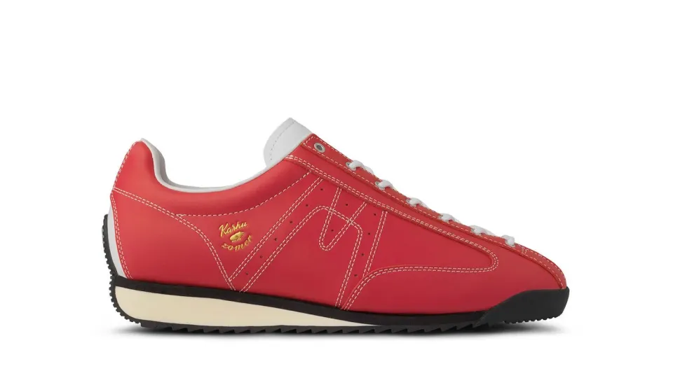 Karhu Mestari Kesä sneakers high risk red pelle