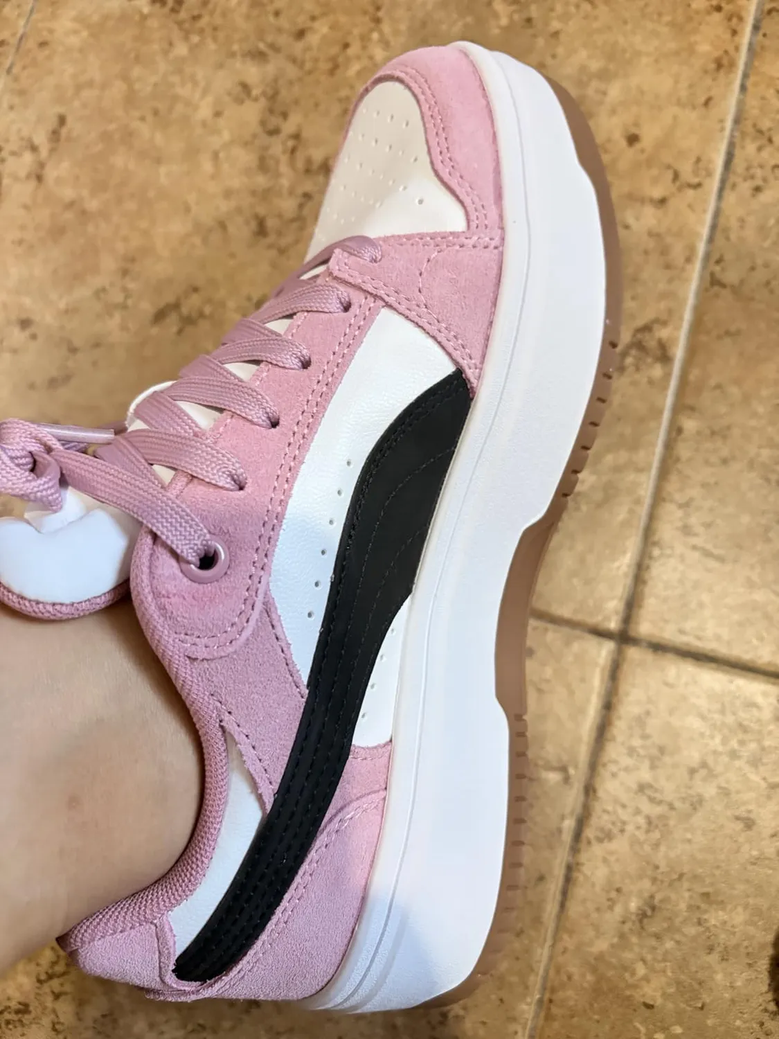 PUMA Rebound Low SD sneakers donna pelle