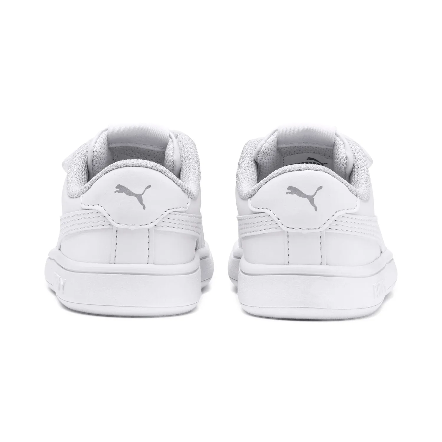Puma Smash 3.0 Leather V sneakers bimbo bianche pelle