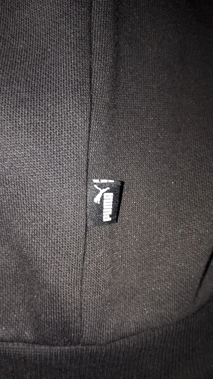 Puma Essentials Big Logo felpa uomo zip nera XL