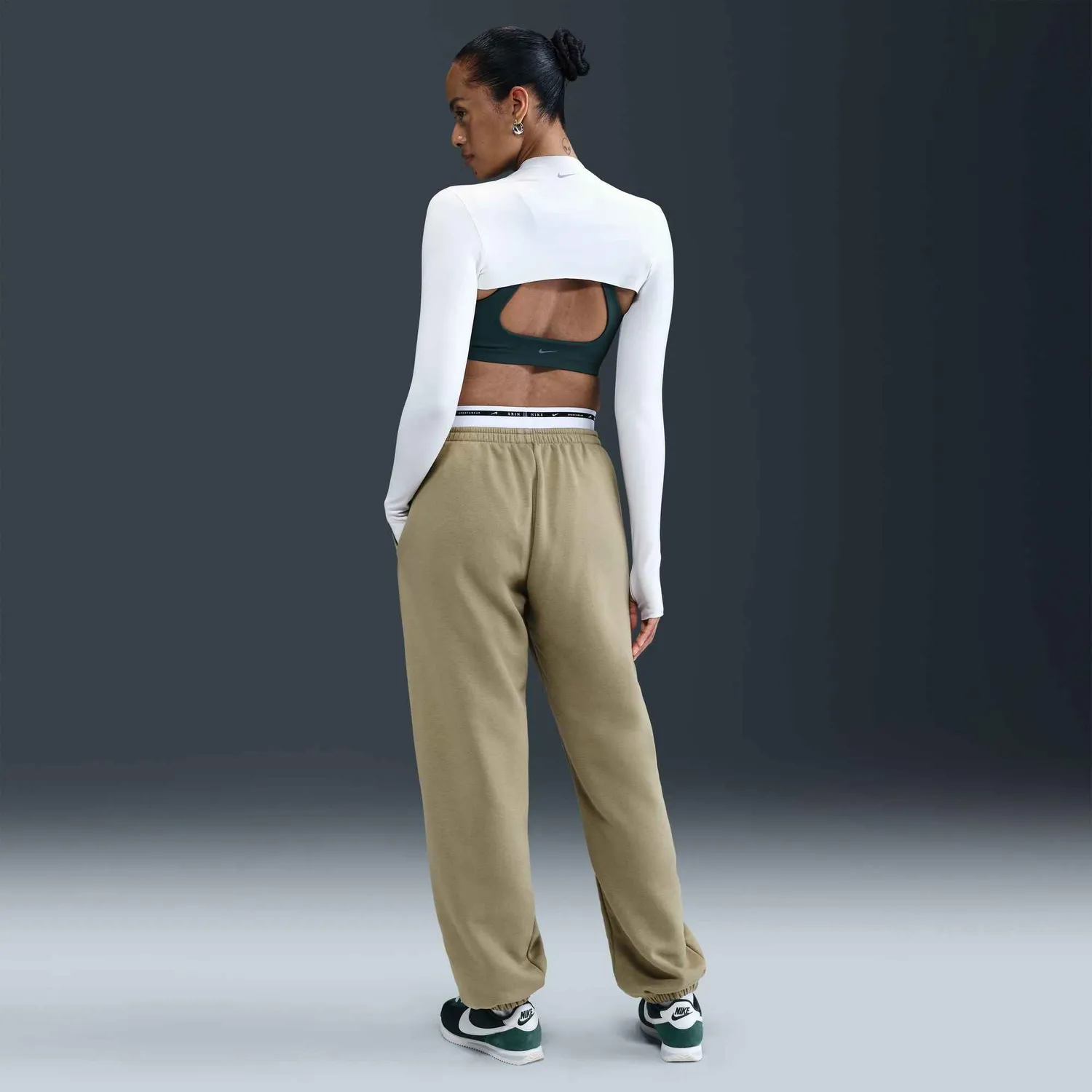 Nike Phoenix Fleece pantaloni tuta donna XS vita alta