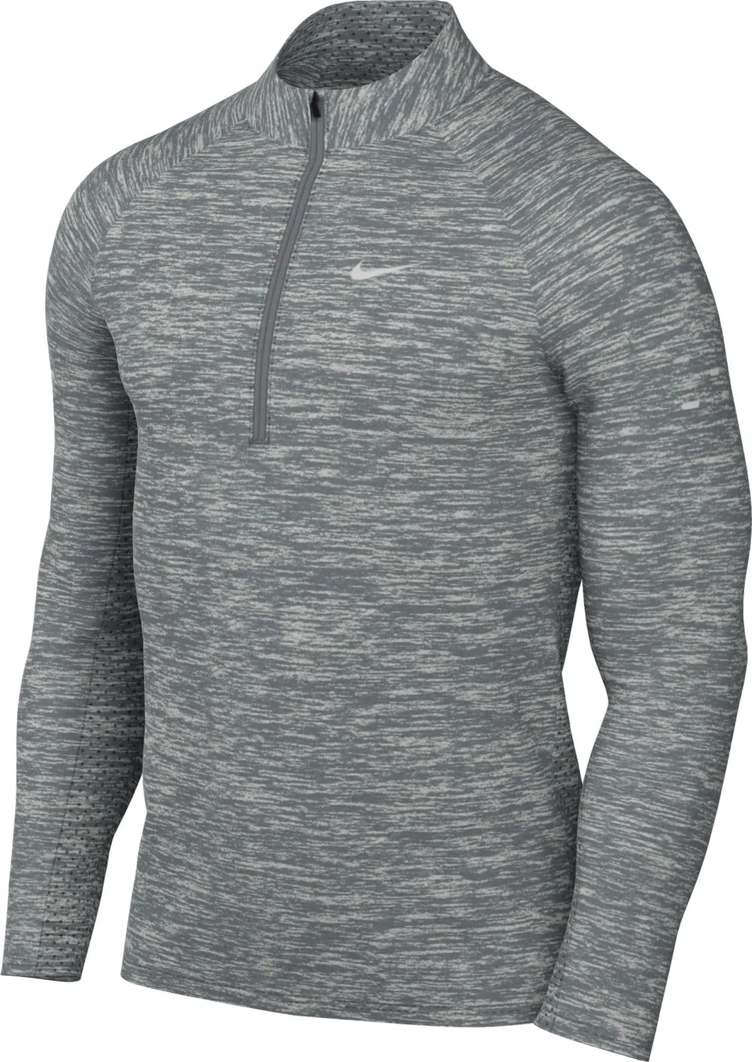 Nike Stride Dri-Fit maglia running uomo nera mezza zip