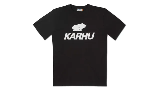 Karhu Classic Logo T-Shirt maglietta nero cotone 200g