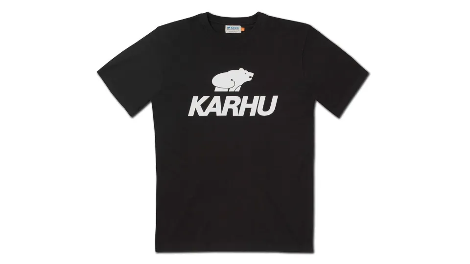 Karhu Classic Logo T-Shirt maglietta nero cotone 200g