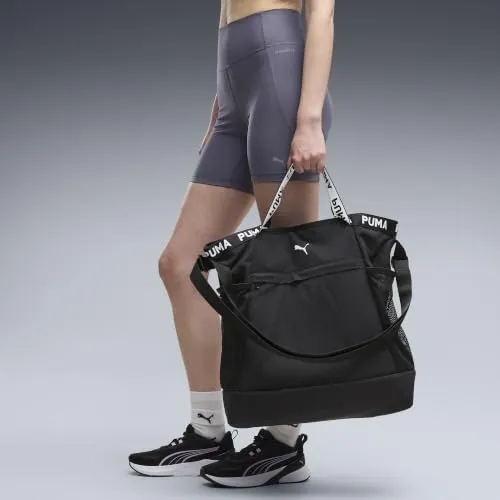 PUMA AT Ess Tote Bag borsa shopper Puma Black quotidiana