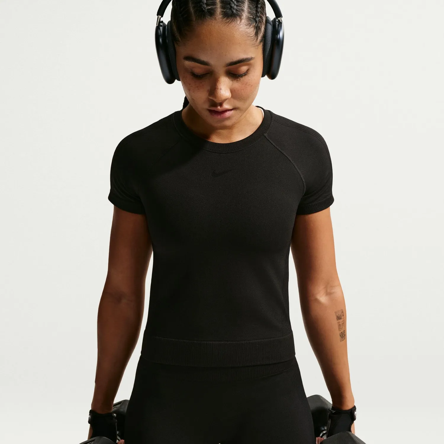 Nike Pro Seamless T-shirt Donna XXS Nera Dri-Fit