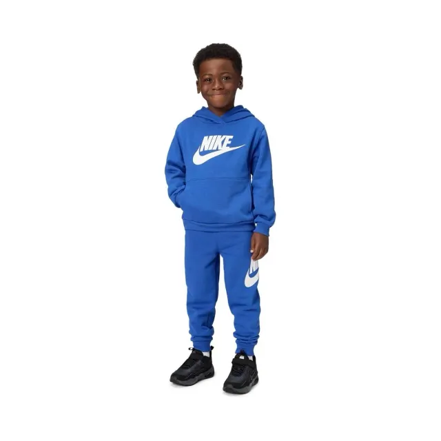 Nike Club Fleece tuta bimbi beige felpa cappuccio
