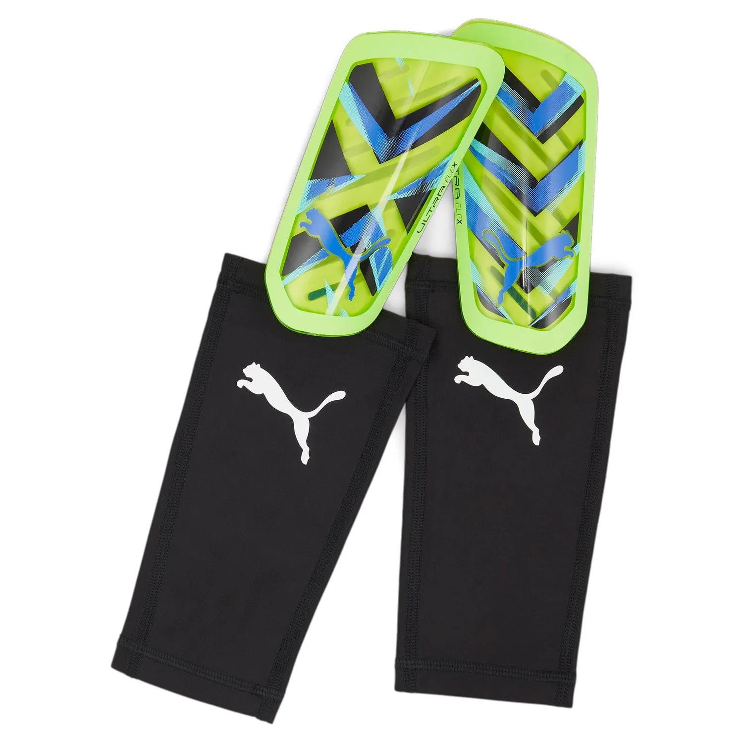 Puma Ultra Flex Sleeve parastinchi nero-argento TPU