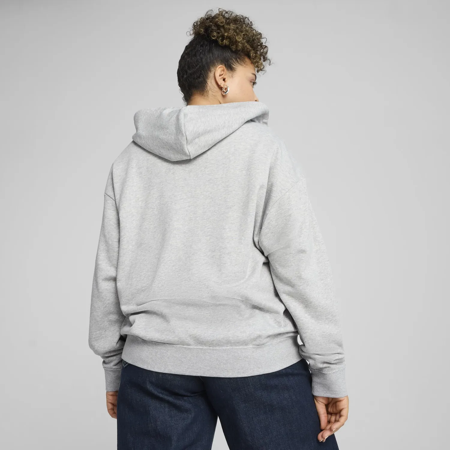 Puma Ess Small Logo Hoodie felpa zip ragazza taglia S