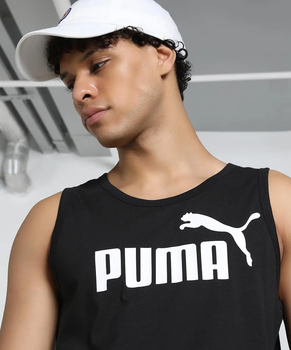 Puma Ess Logo Tank canotta uomo cotone estiva