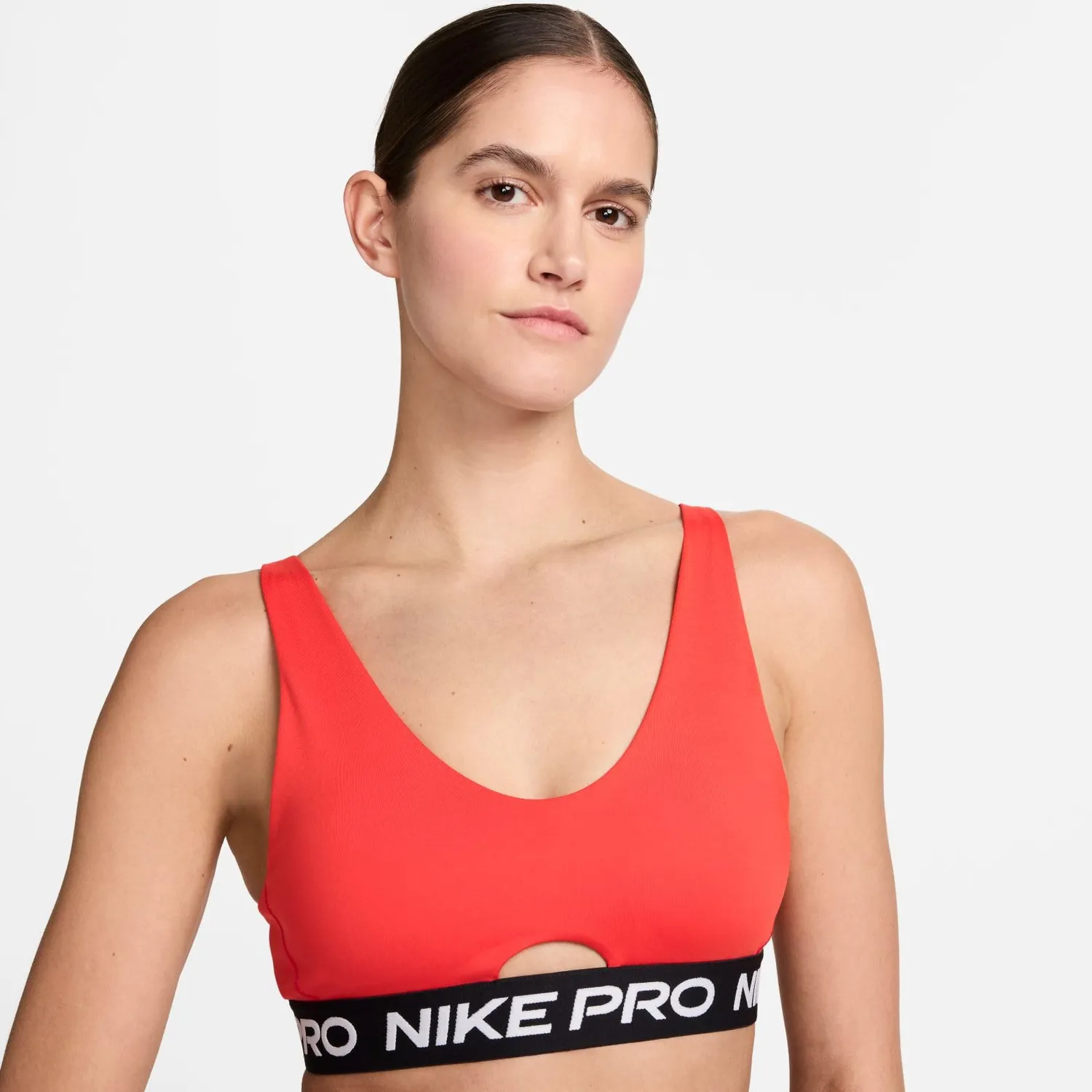 Nike Pro Indy Plunge Bra reggiseno sportivo donna nero