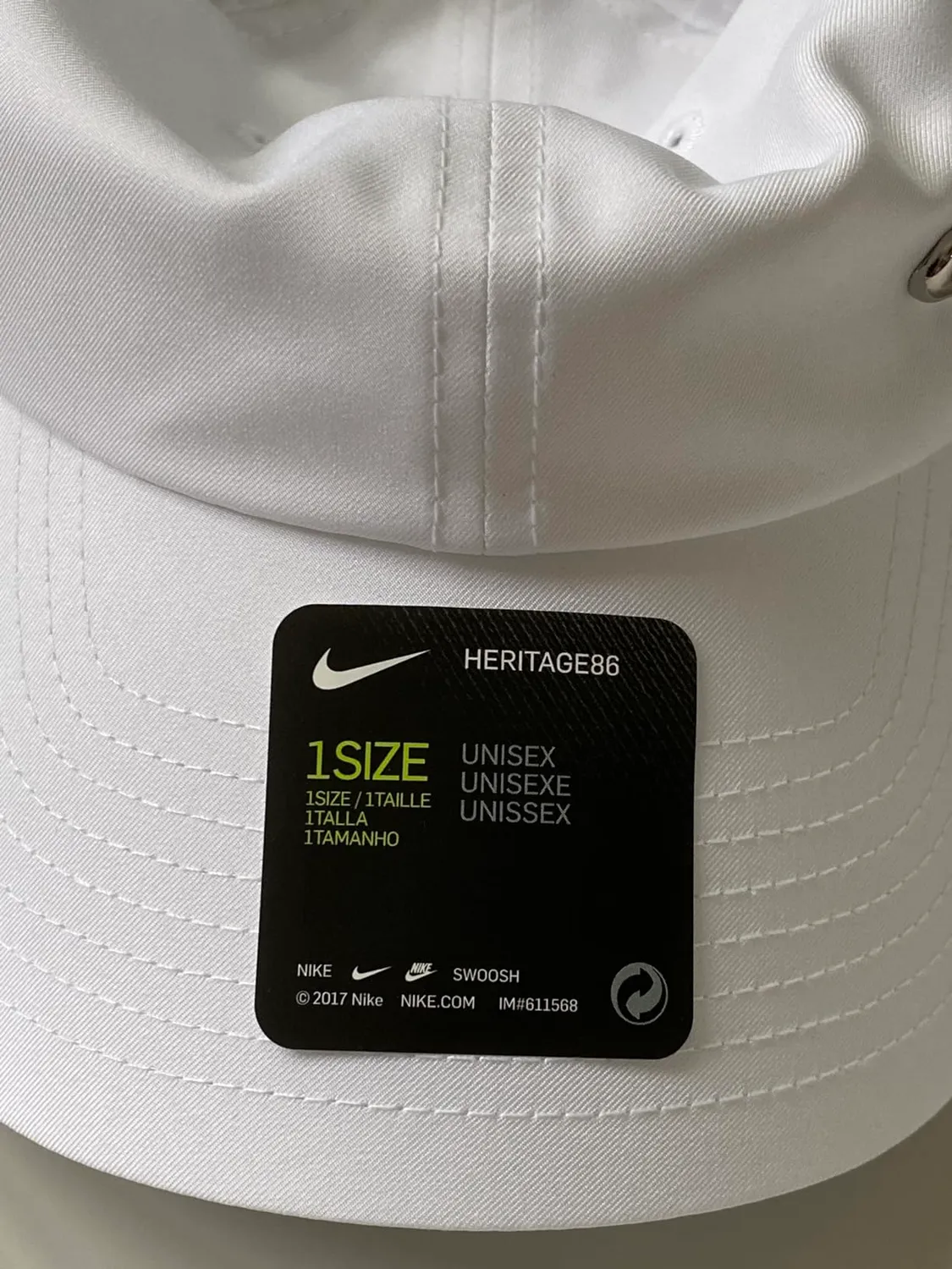 Nike Club berretto baseball bimbo bianco
