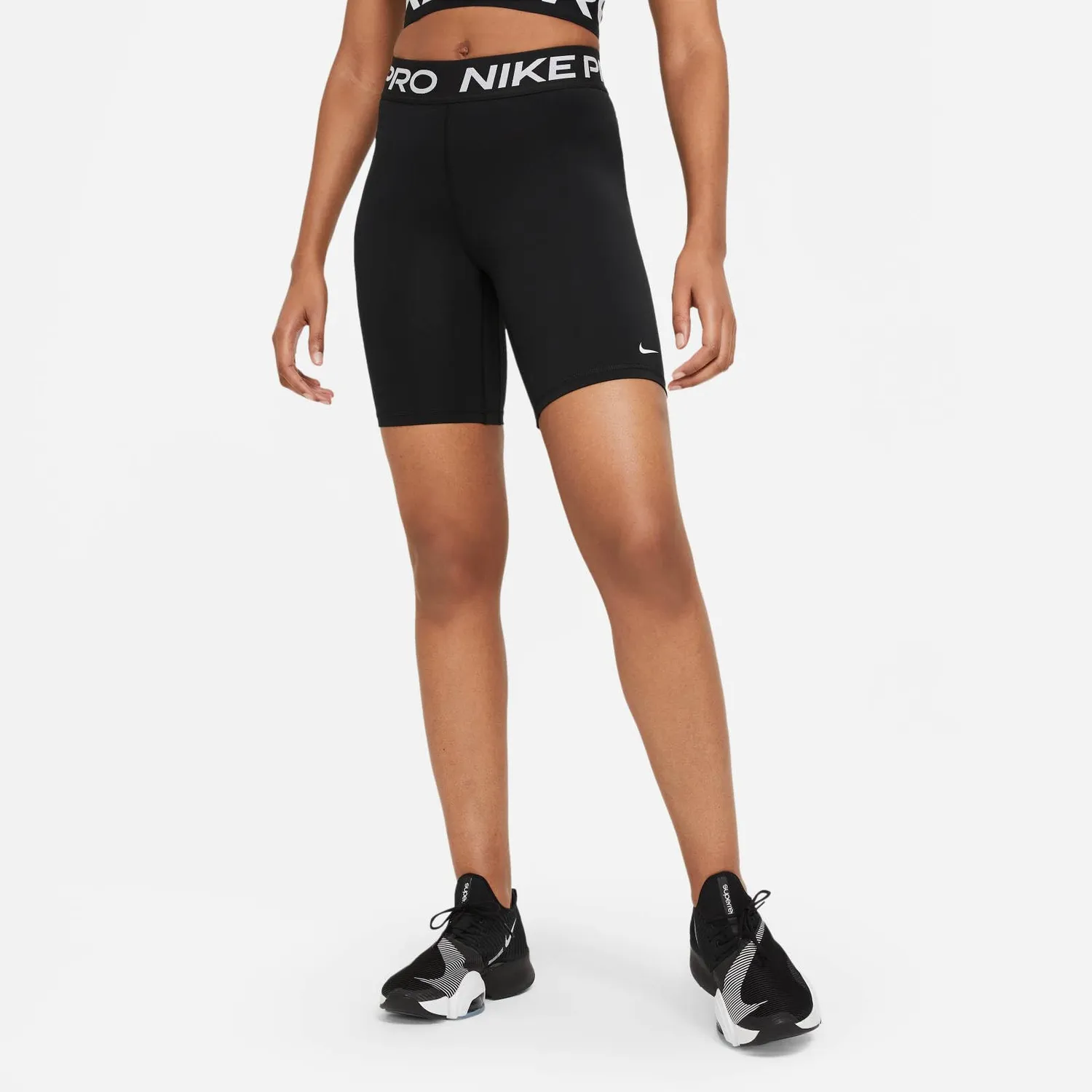 Nike Pro 365 short donna S Black White