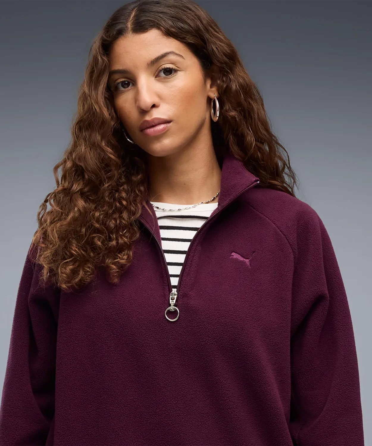 Puma Her Standard Invernale felpa mezza zip donna