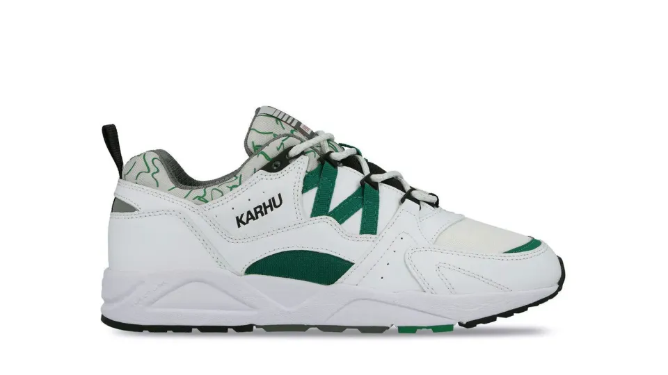Karhu Fusion 2.0 sneakers White Ultramarine Green pelle