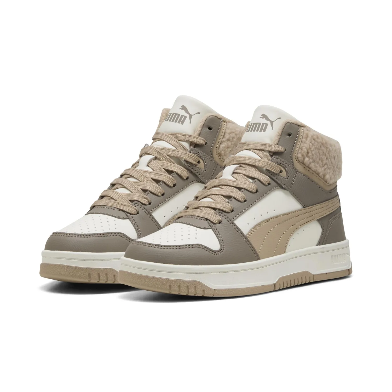 Puma Rebound Slam Mid Cozy Jr sneakers grigie alte