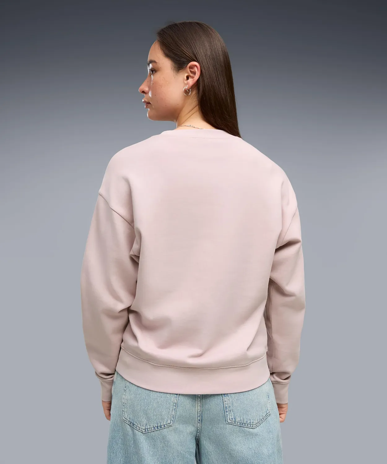 Puma Ess Elevated Comfort Crew felpa donna Misty Pink