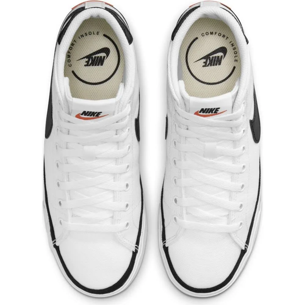 Nike Court Royale 2 scarpe tennis donna bianco nero arancione