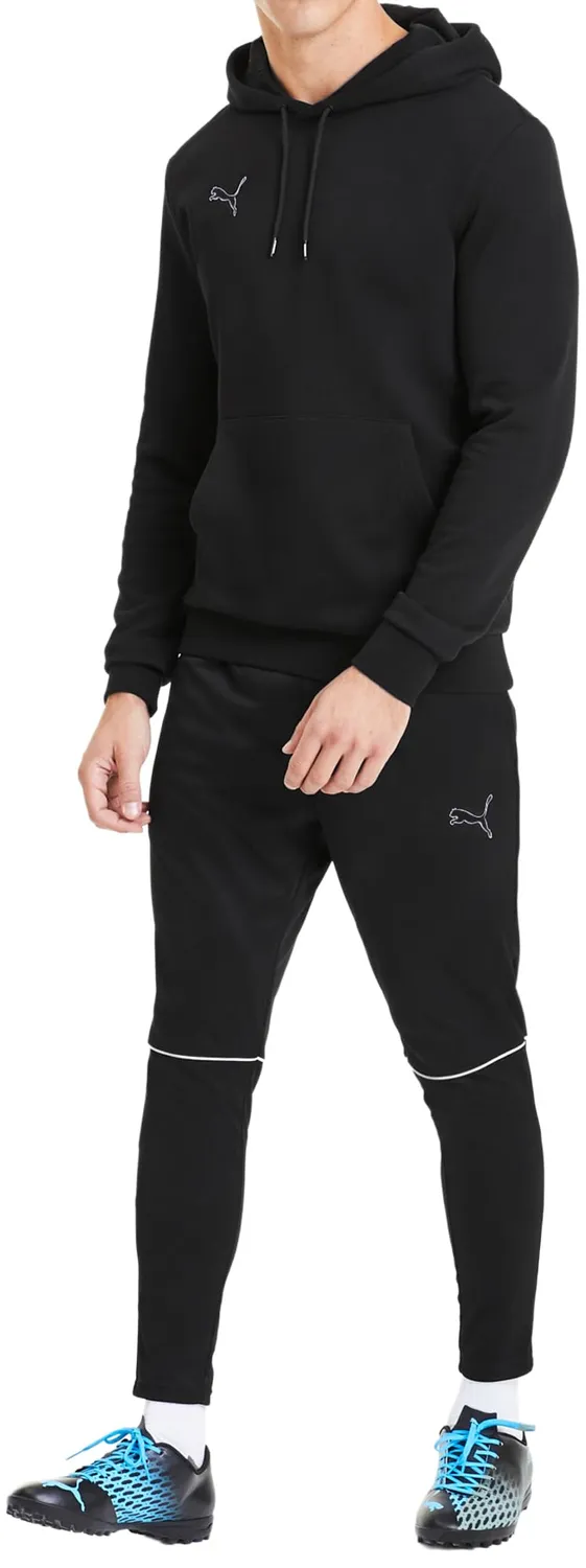 Puma Teamgoal 23 Casuals Felpa con cappuccio uomo zip nera
