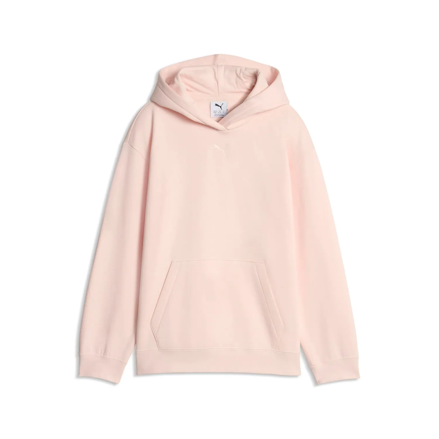 Puma Ess Centered Cat Logo felpa cappuccio ragazze 164 verde