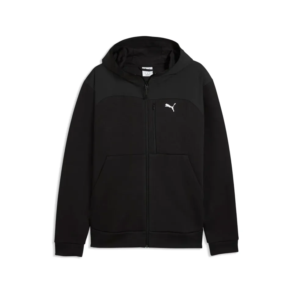 PUMA Pumatech Material Mix Full-Zip felpa Puma Black