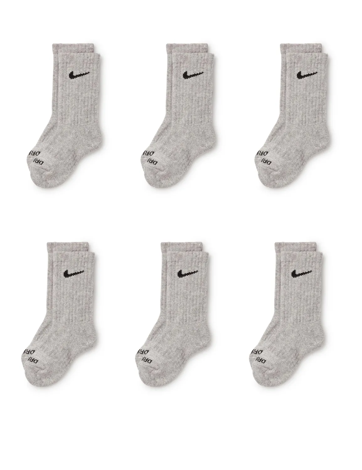 Nike Everyday Cushion Crew calzini ragazzi 6 paia bianchi
