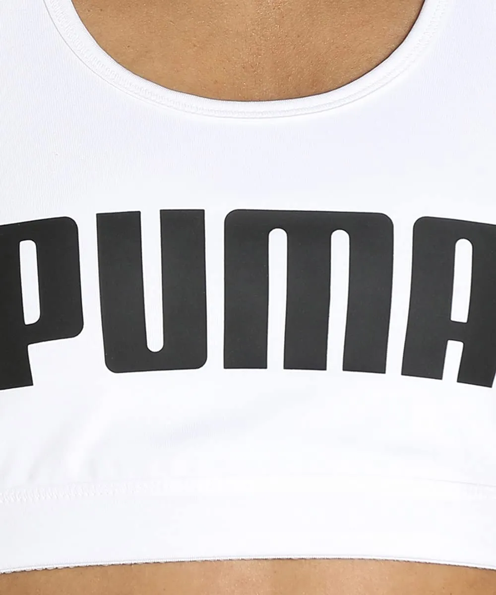 Puma 4Keeps Mid Impact reggiseno sportivo bianco sostegno medio