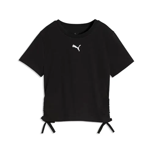 Puma Ess Cat Logo Slim Knotted t-shirt bambina annodata