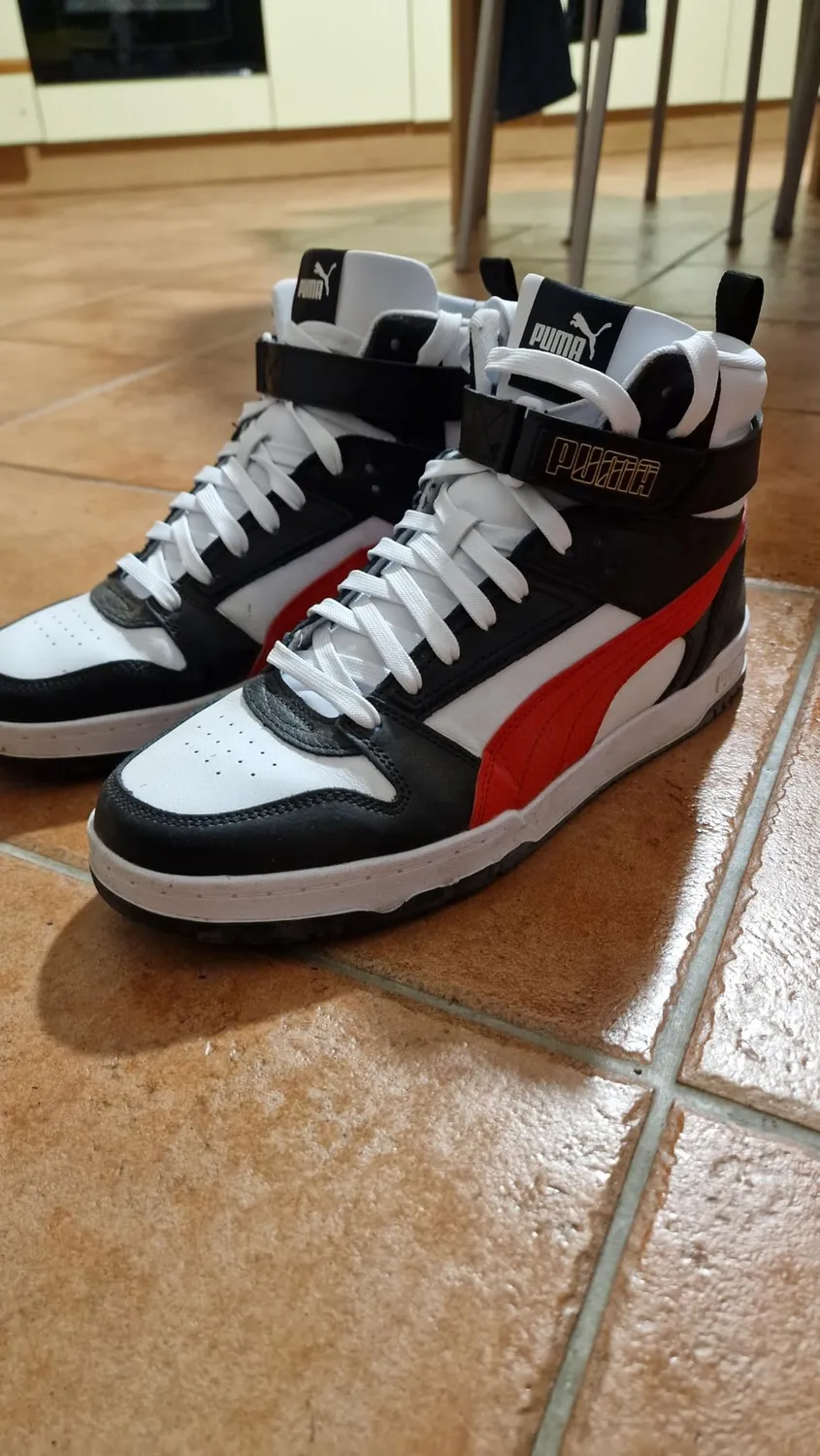 Puma RBD Game scarpe basket unisex bianche