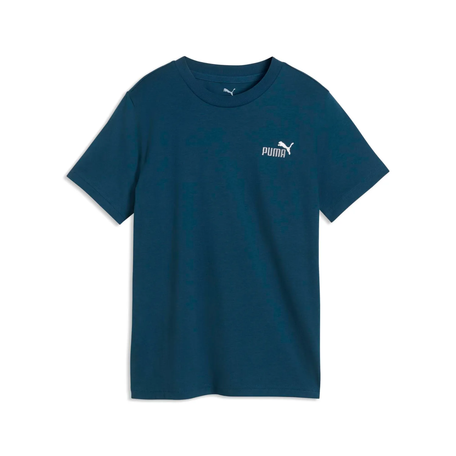 Puma Ess 2 Color Small N.1 Logo Tee Maglietta Bimbo 116 Bianca