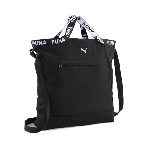 PUMA AT Ess Tote Bag borsa shopper Puma Black quotidiana