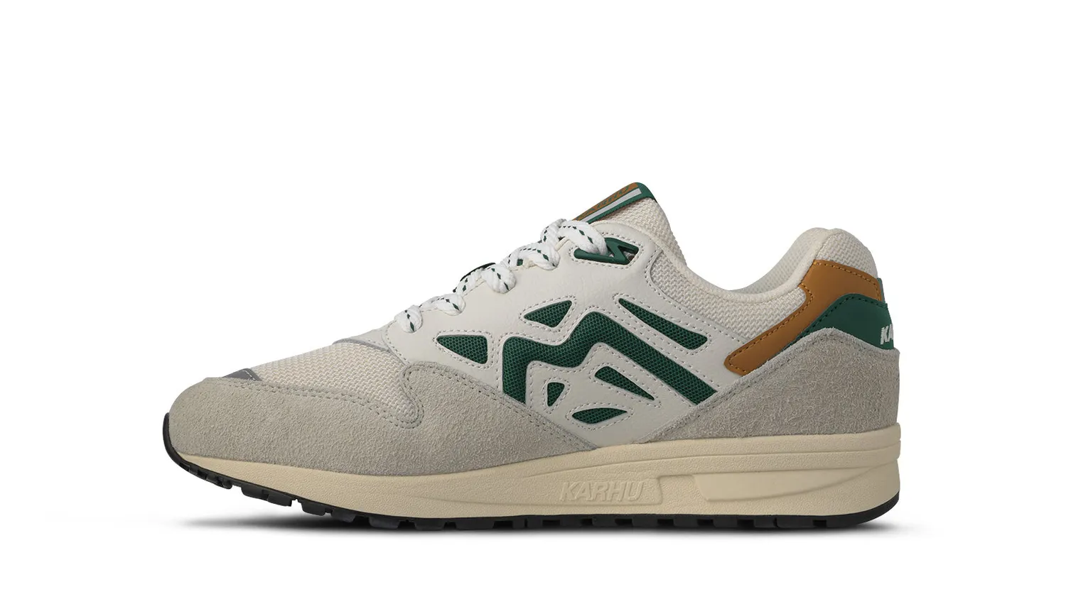 Karhu Legacy 96 Foggy Dew sneakers in pelle verde arancio