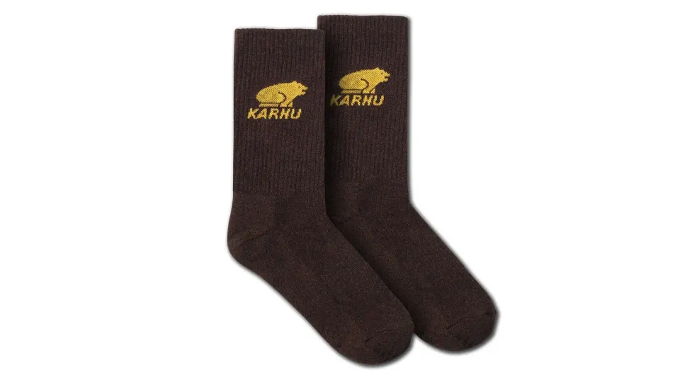 Karhu Classic Logo calze cotone brown melange