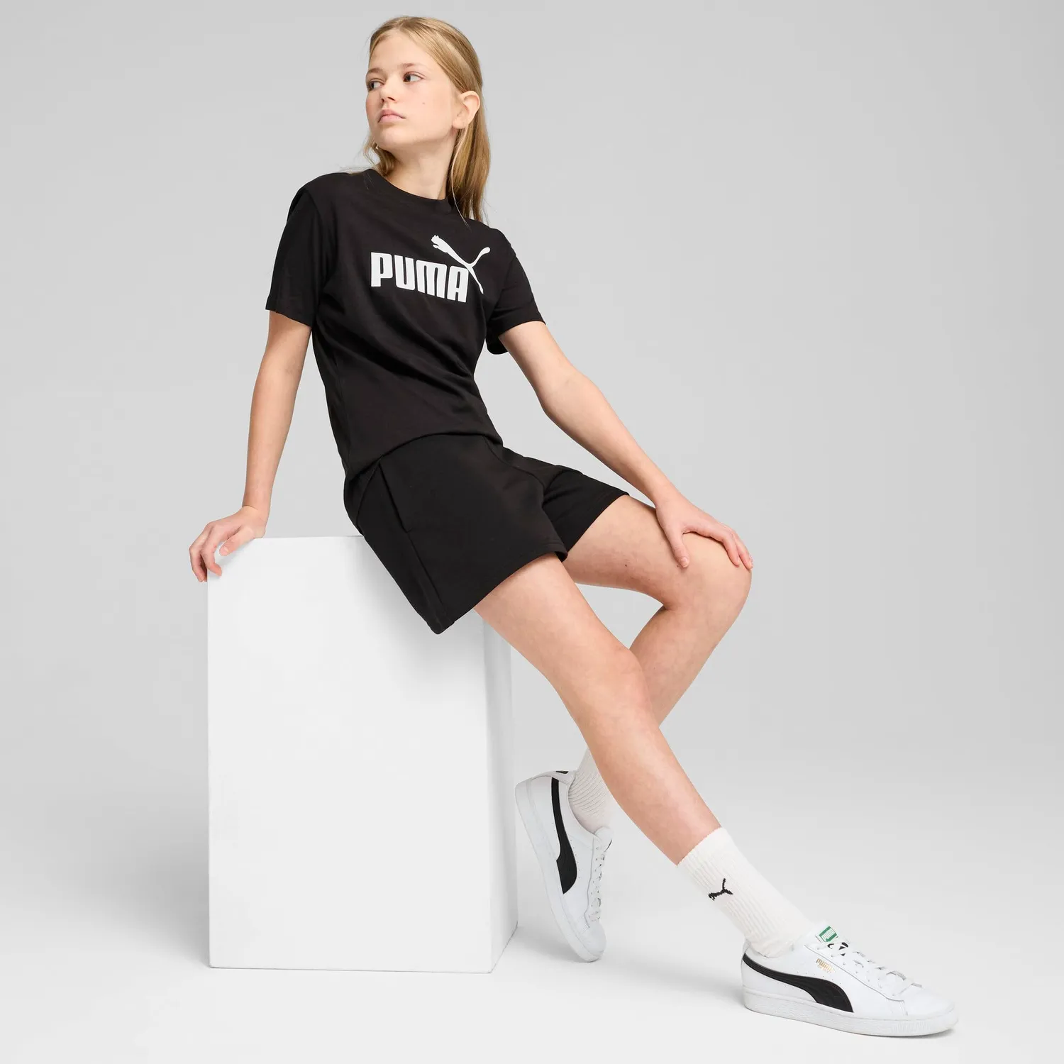 Puma Ess No.1 Logo maglietta ragazza 176 cotone