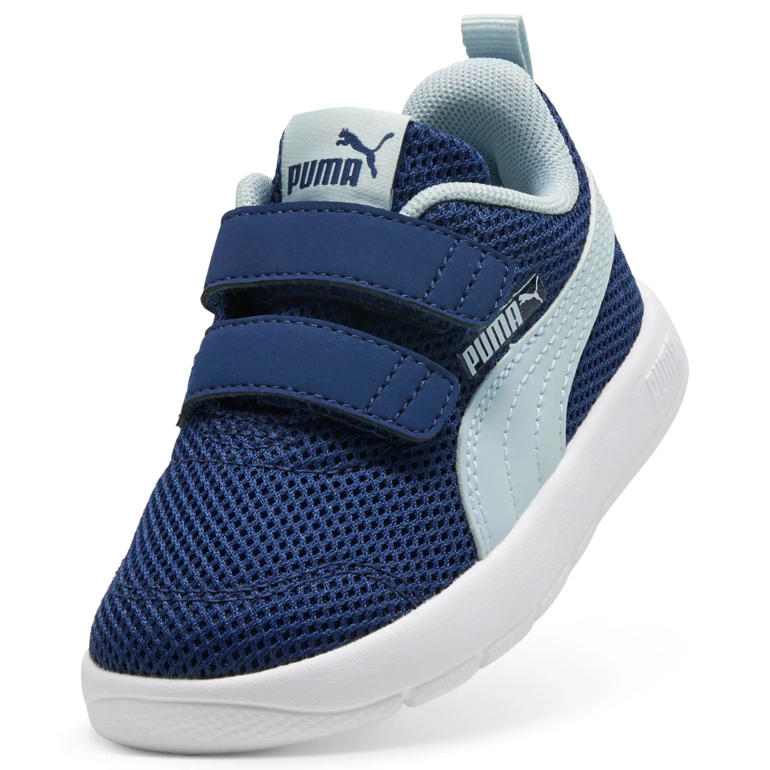 Puma Courtflex V3 398086 sneakers bimbo Blue Jewel mesh