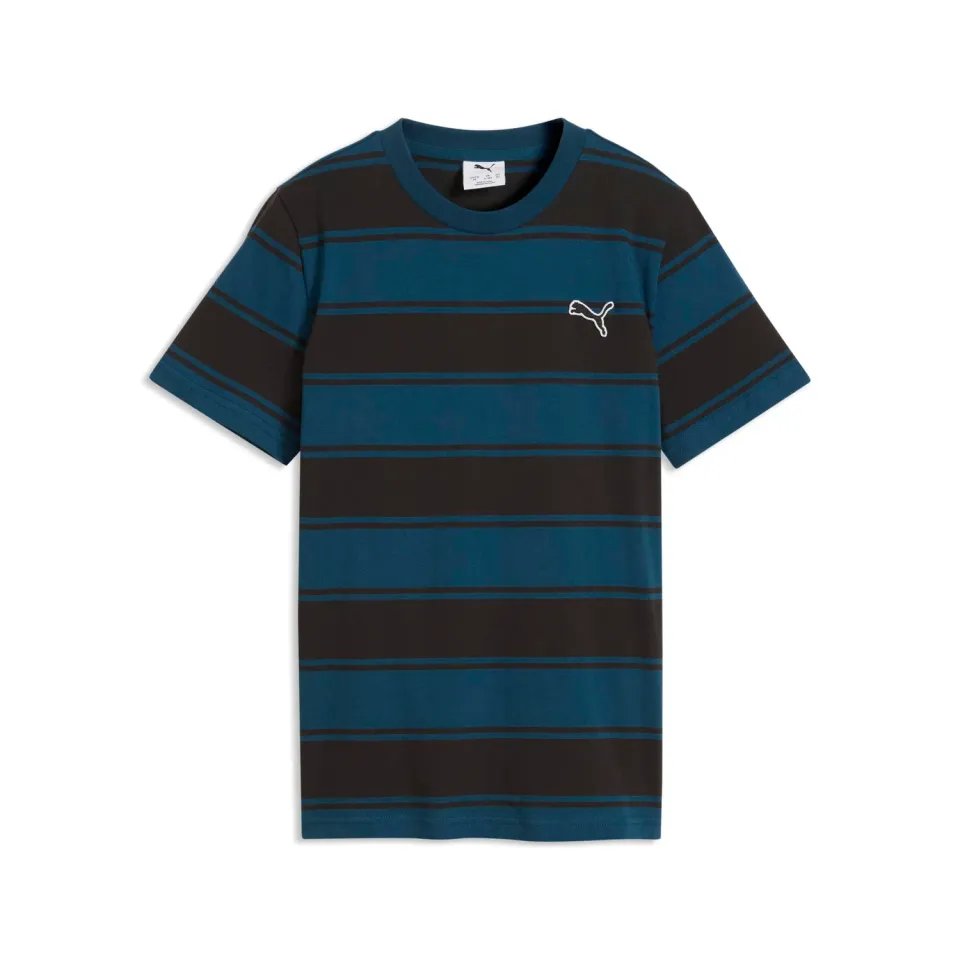 Puma Ess Elevated Striped Tee t-shirt a righe