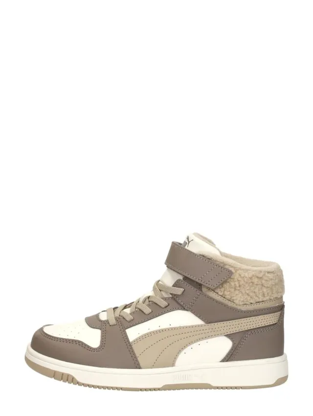 Puma Rebound Slam Mid Cosy sneakers bambino grigio