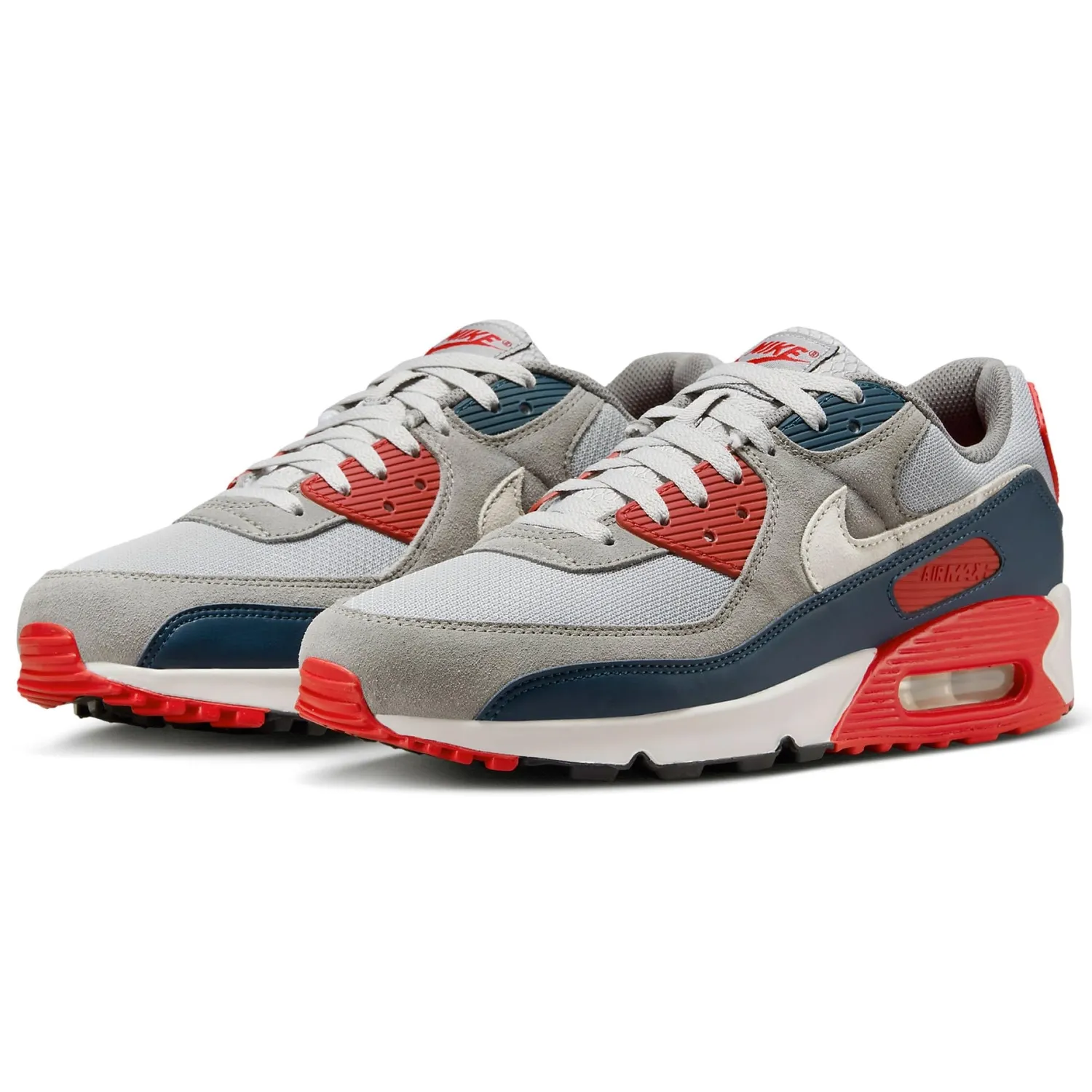 Nike Air Max 90 sneakers uomo grigio blu rosso 40.5 EU