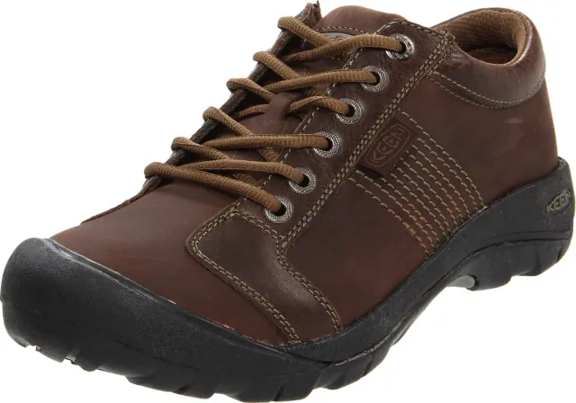 Keen Austin oxford uomo cioccolato marrone in pelle idrorepellente