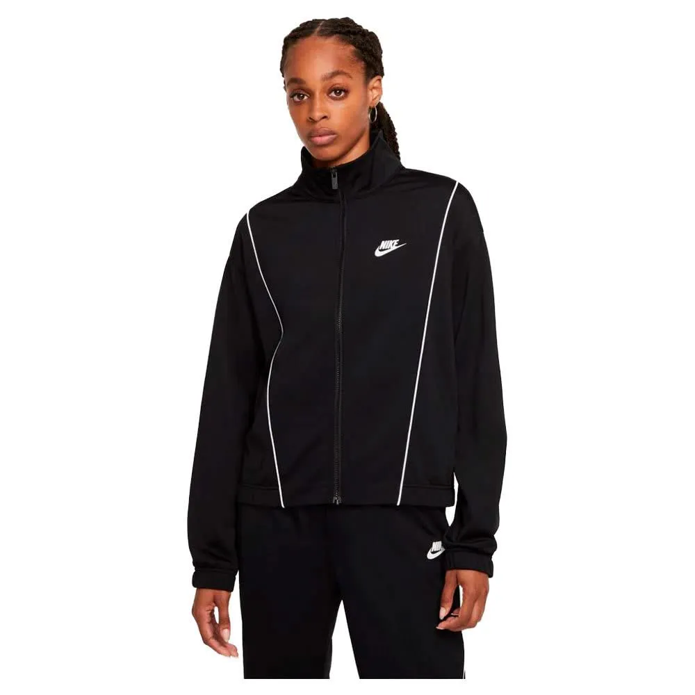 Nike NSW Essntl Pique tuta donna L nera zip