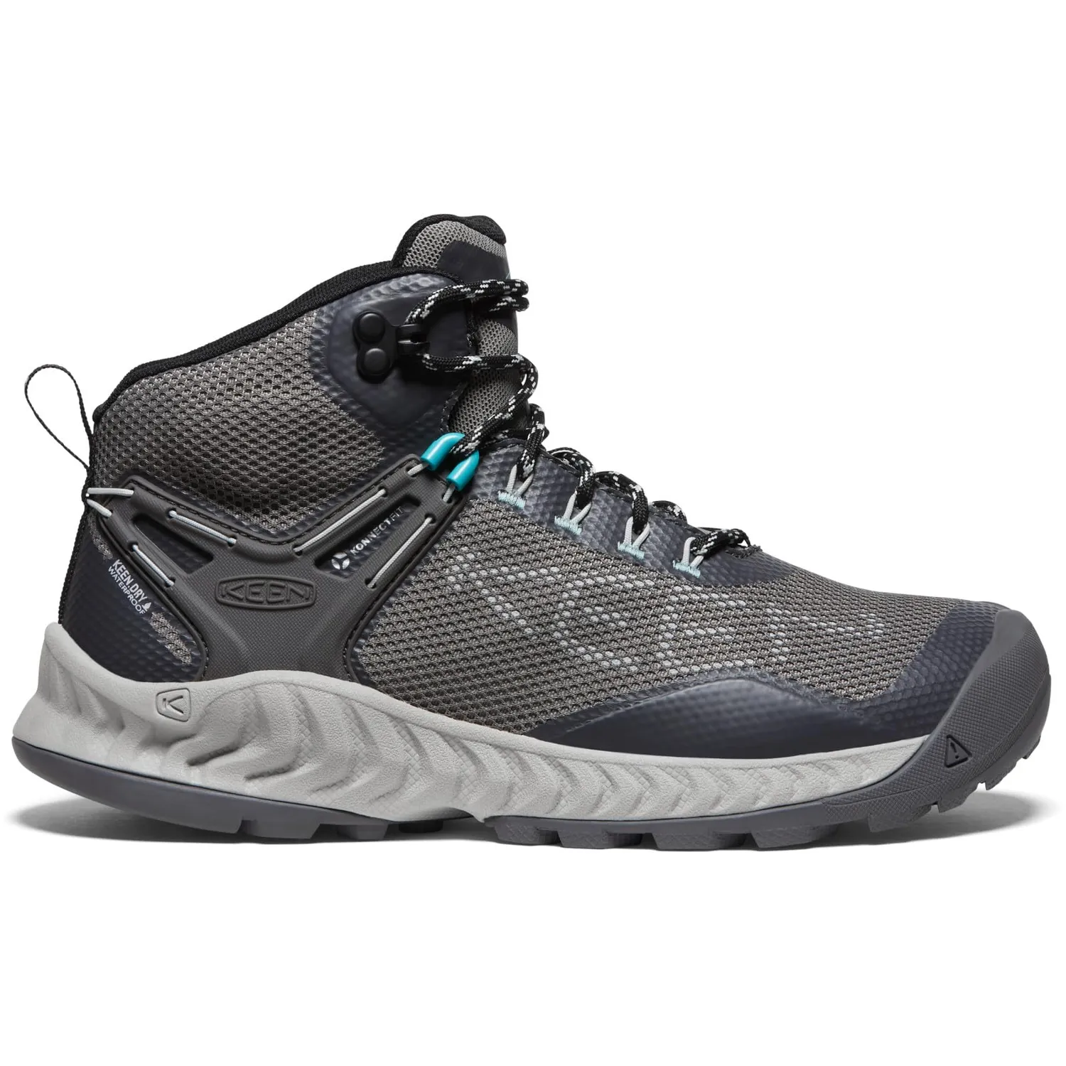 Keen Nxis Evo Mid scarponi trekking donna impermeabili grigio