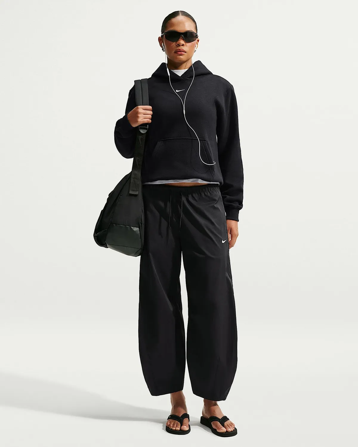 Nike Club Fleece felpa donna S cappuccio grigio