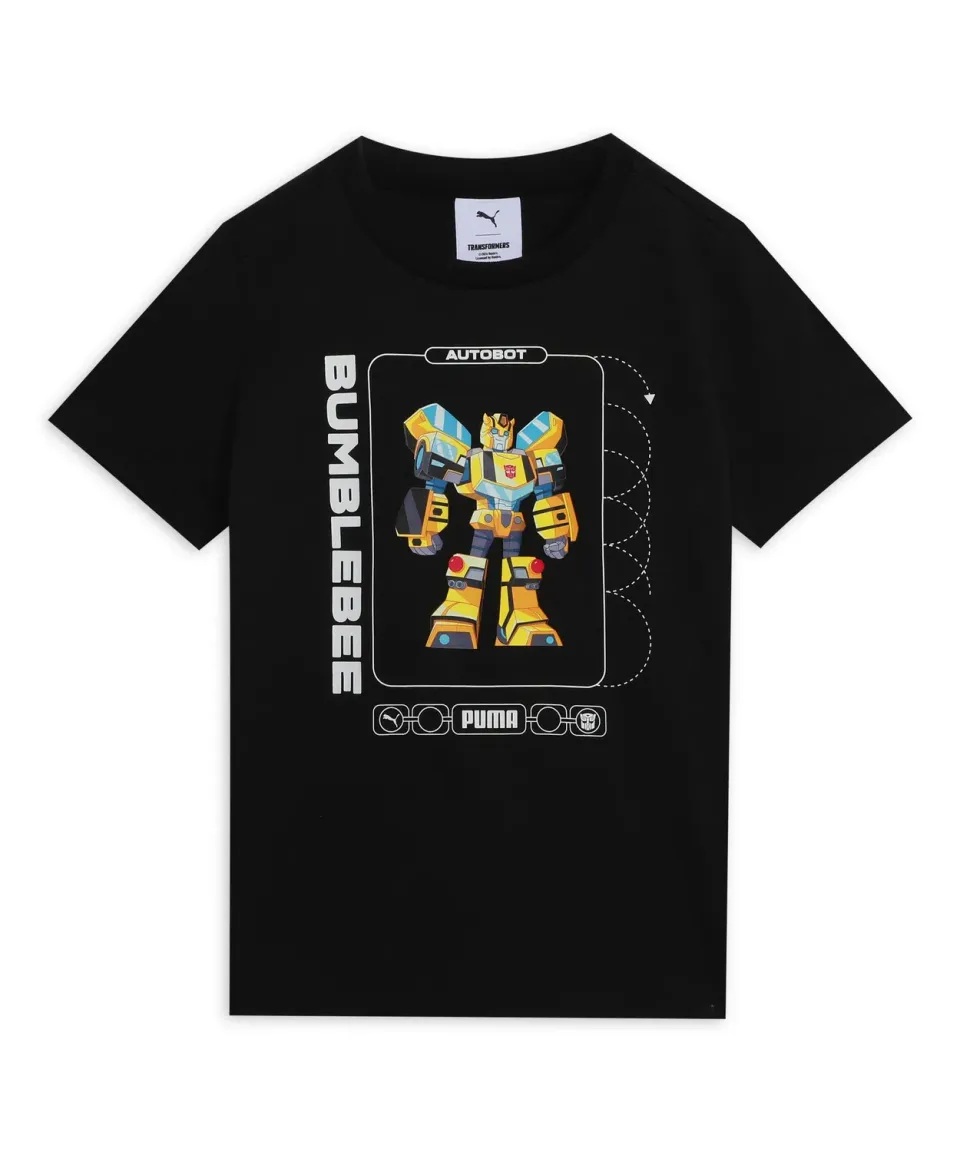 Puma x Transformers T-Shirt Bambino Nero Cotone