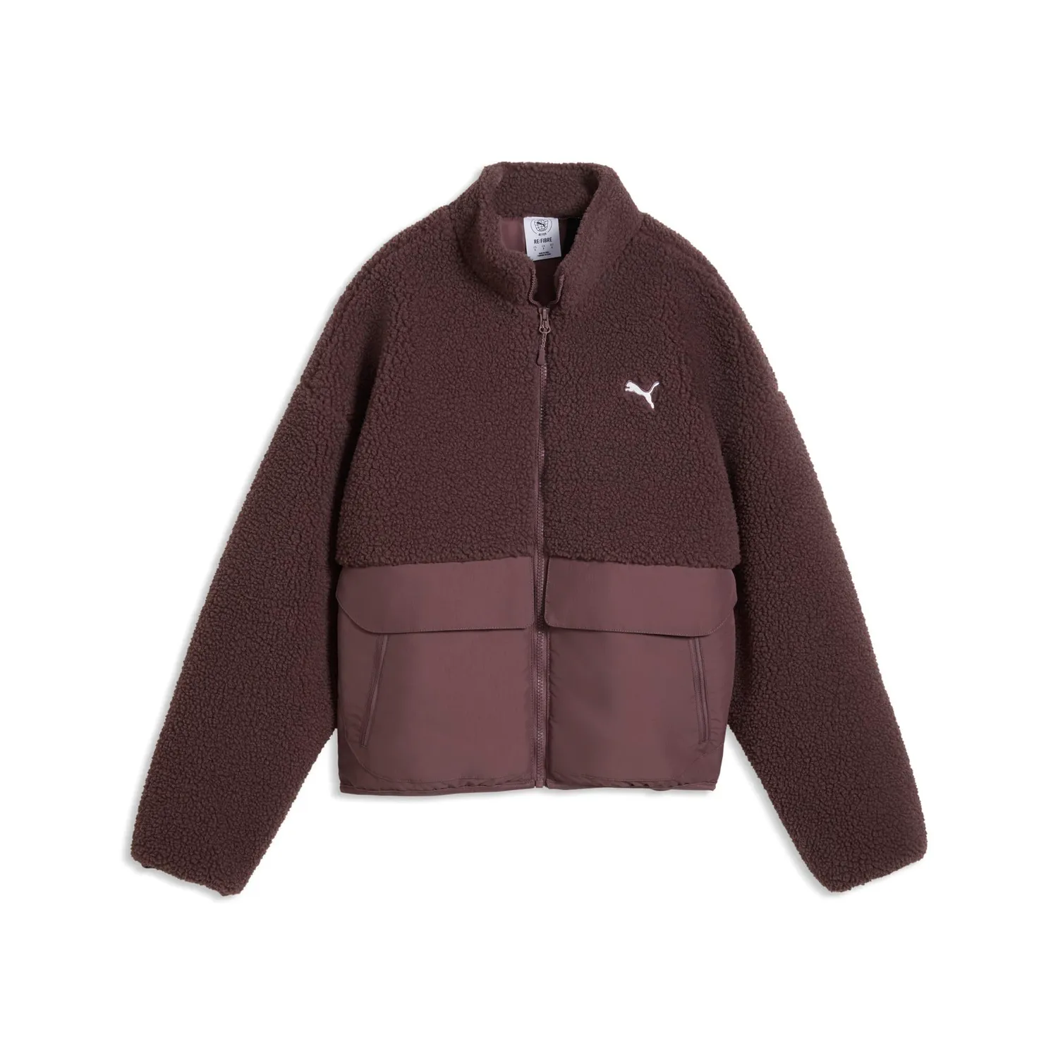 Puma Re:Fibre Sherpa giacca pile donna XL Alpine Snow